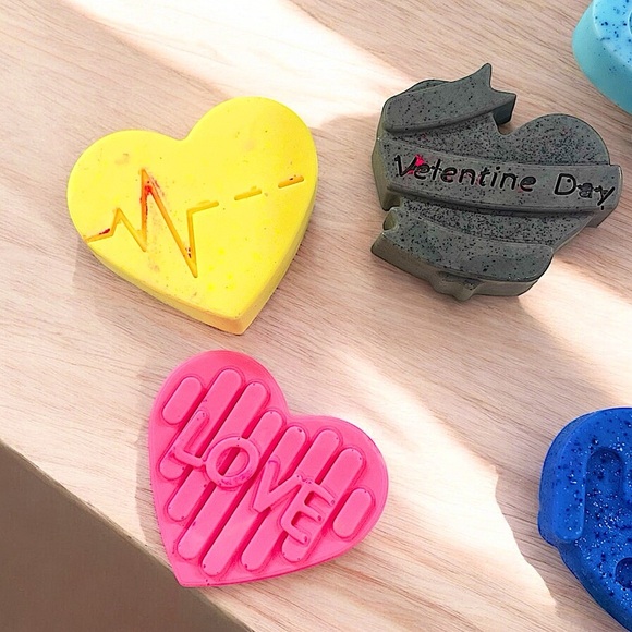 4 set handmade soap samples 1.5x1in inch 2oz can be your choice of scent… - Picture 2 of 5